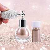 Erinde Body Glitter Spray -for Hair Body, Shimmering Spray Powder Sparkle Powder Face High Gloss Spray Highlighter Loose Powder Makeup Spray for Women Hair Nails Makeup #2 Champagne Gold