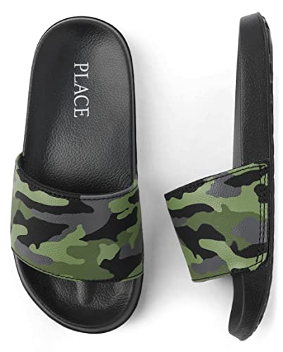The Children's Place Boy's Slide Sandal, Camo, 3 Big Kid #TOP26