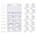 Short Fake Nails - Coffin Nails Full Cover Natural Ballerina False Nail BTArtbox 500 Pcs Acrylic Nail Tips, 10 Sizes