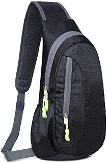 Sling Chest Bag Slim Sports Cross Body Shoulder Backpacks with Adjustable Belt