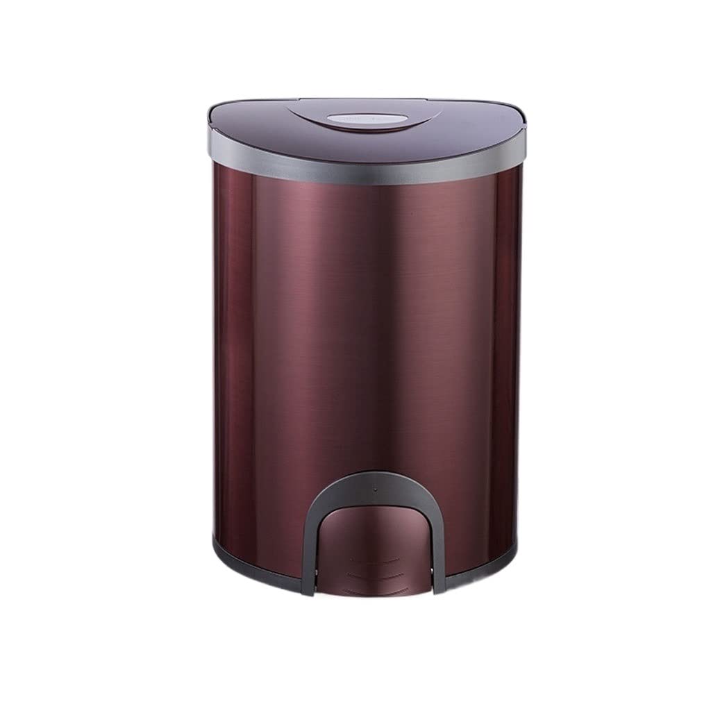 Poubelle tactile électrique acier inoxydable 15 l pour salon cuisine bureau sous le B