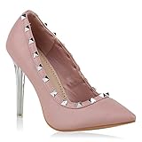  Damen Spitze Pumps Nieten Avelar High Heels Allyear Party Schuhe 147259 Rosa Nieten Avelar 39 Flandell