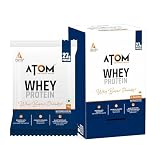 AS-IT-IS ATOM Whey Protein - Isolate & Concentrate Blend I 27g Protein, DigeZyme & Probiotics, Light on Gut, Big on Gains, Easy to Carry Anywhere (No Excuse Travel Pack, 6 Sachets × 36g) 216g