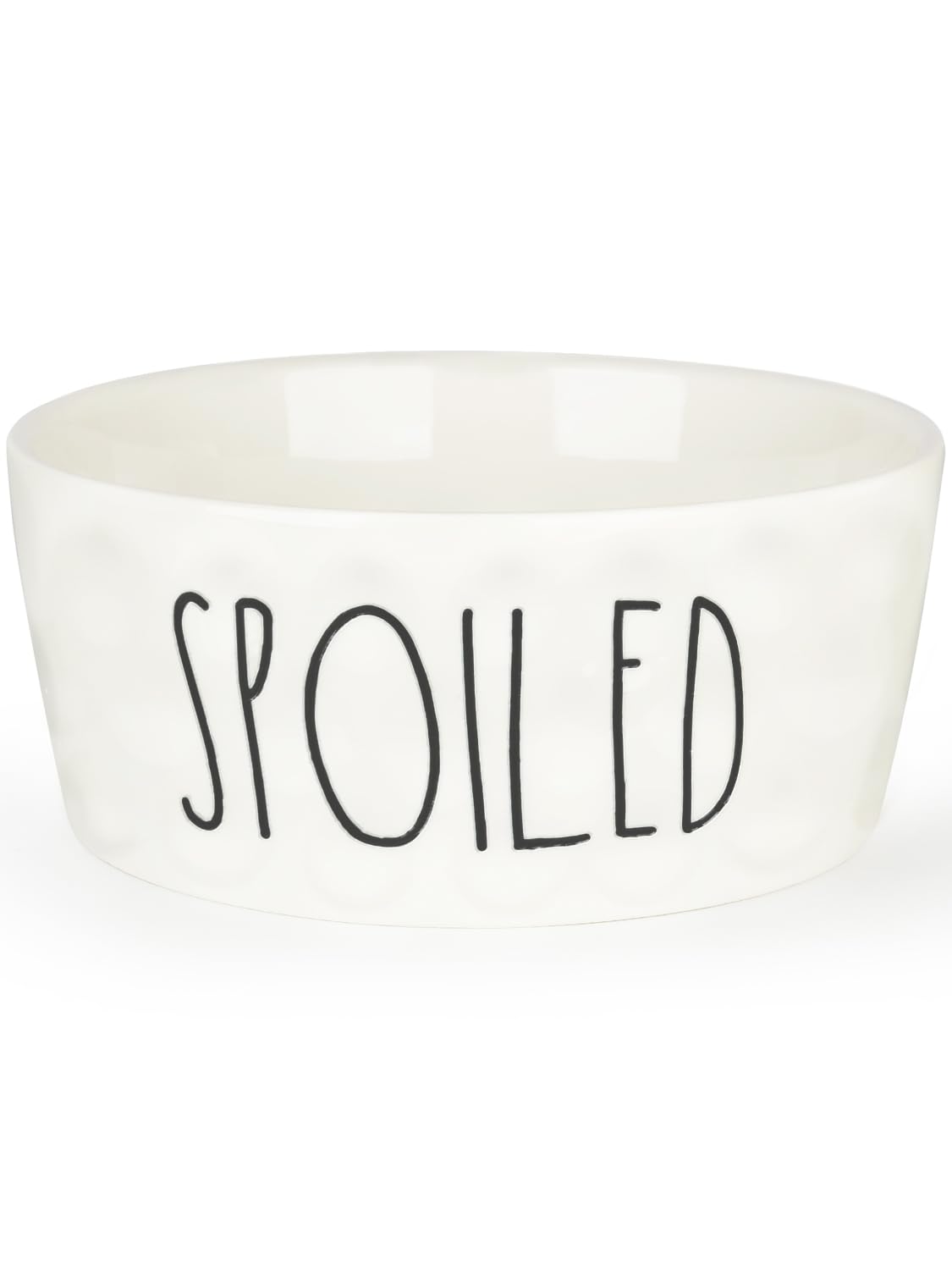 70OZ Ceramic Dog Bowl - 8'' Non-Slip Feeder for Medium & Large Dogs, Suitable for Dry & Wet Food, White, Microwave & Dishwasher Safe