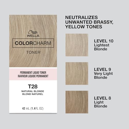 Image of COLORCHARM Permanent Liquid Hair Toners | Neutralize Brass | Healthy-Looking Blondes Tones | Vegan & Free of Parabens