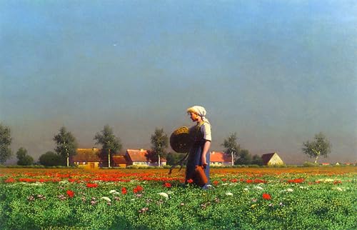 Sommerabend Paul Wilhelm Keller Reutlingen Affiche Toile