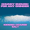Iodized Salt for Grinder, Coarse Iodized Salt for Grinder Refill 16 Ounce Resealable Bag