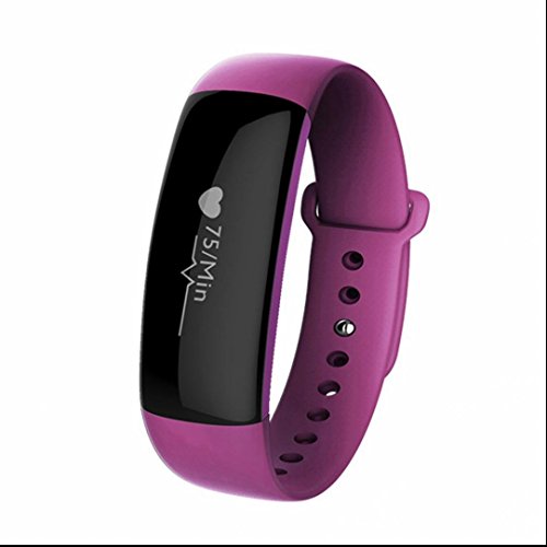Tracker d'activité avec cardiofréquencemètre et podomètre pour suivi sport sur smartphone