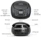LONPOO Tragbarer CD-Player Boombox mit FM-Radio/Bluetooth/USB/AUX-Eingang | 3,5 mm Kopfhöreranschluss | 2x2w Klarer Stereoklang (LP-D03B)
