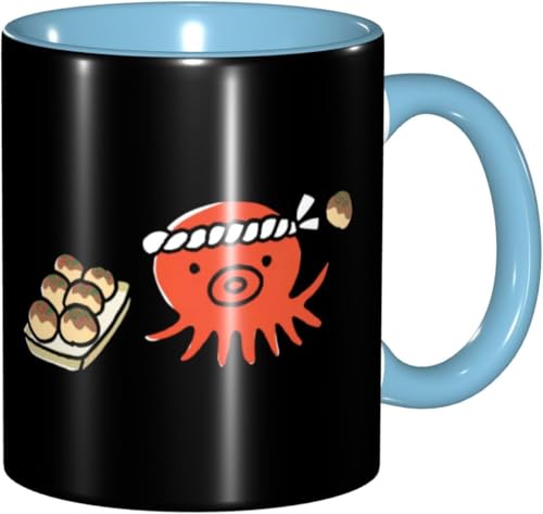 マグカップ たこ焼きを売る蛸 アニメ キャラクター コーヒーカップ 約330ml 電子レンジ対応 プレゼント コップ coffee mug cupのサムネイル