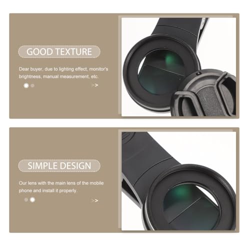 Phone Camera Magnifier : 37mm 15X Macro Lens for Phone Camera Clip-on Magnifying for Close-up Photography (Black) - Thumbnail 4