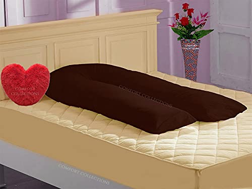 Comfort Collections Housse de coussin en forme de U de 3,7 m, pour allaitement, maternité, grossesse, traversin géant - Couleur chocolat Cover