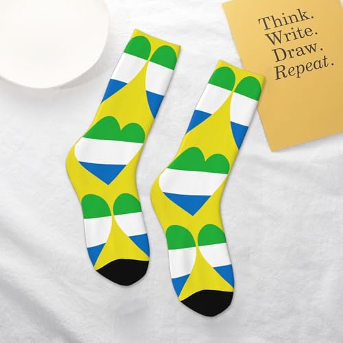 Love Sierra Leone Flag A Pair Junior Athletic Short Tube Socks Children Calf Tube Socks Short Stockings4