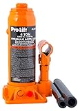 Pro-Lift 4 Ton Hydraulic Bottle Jack - Portable Car Jack 8000 Lbs Capacity with Pump Handle for Car Sedans SUV