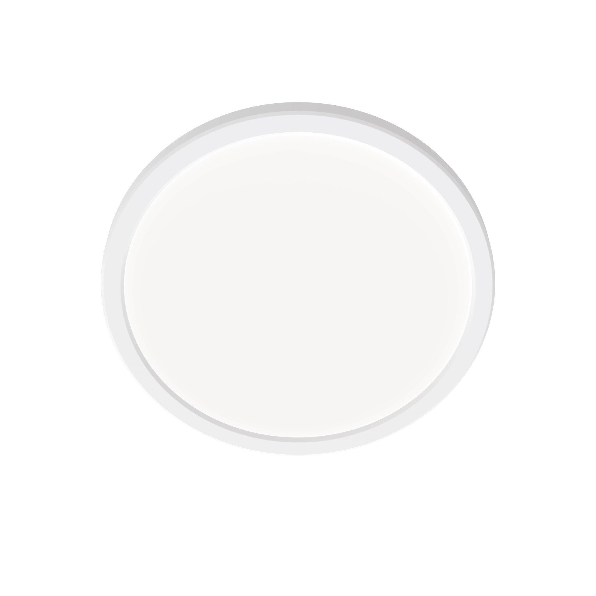 Ledvion - LED Ceiling Light White (Ø24.4cm, 13W, 2700K, 1130 Lumen) IP44, Integrated LED, Surface-Mounted Spotlight
