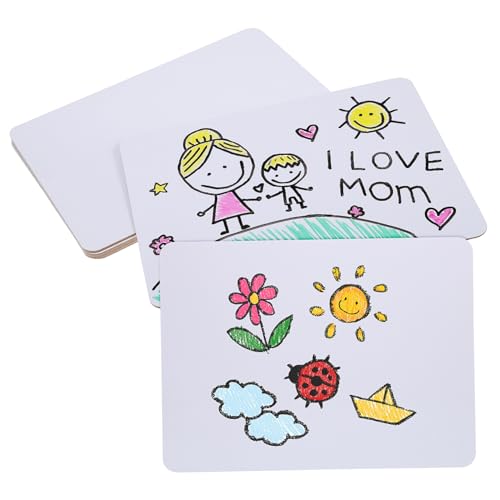 OSALADI 6 Piezas tablero de escritura tabla de memorando Pizarra tableros mini tablero pequeño tablas blancas borrables útiles escolares en casa