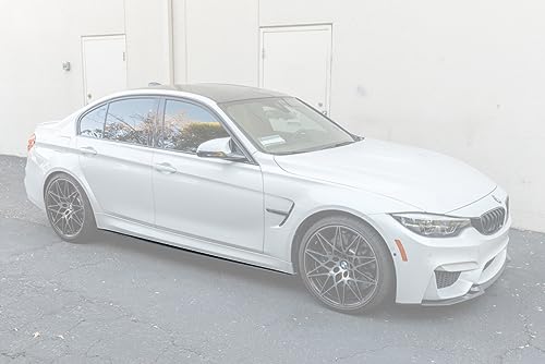 Repalcement for 2014-2018 BMW F80 M3 | M-Performance Style Carbon Fiber Side Skirts Rocker Panels Extension
