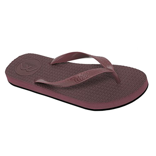 Image of Boomerangz (Clearance Stock Men's Flip Flops | Slippers | Thongs Colour: Burgundy /Black (#NoMoreBlowOuts #ChangeableStraps)
