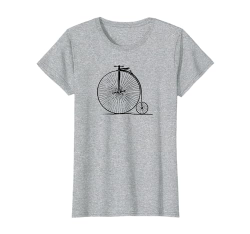 Old School Penny Farthing High Wheel Bike Bicycle Vintage T-Shirt