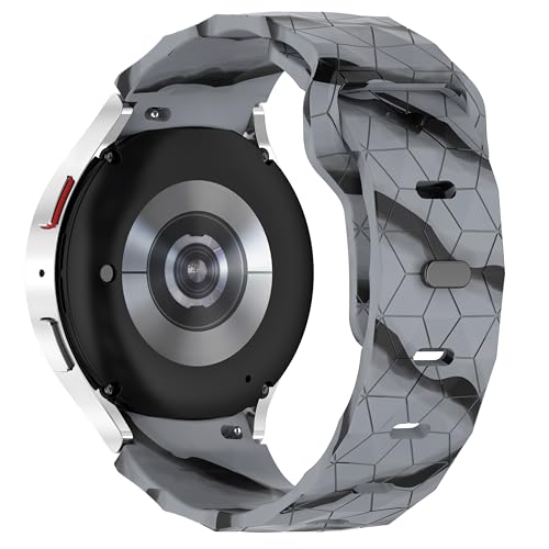 Image of WRIGSS Silicone Strap Compatible with Samsung Galaxy Watch 7 6 5 4 FE - No Gap Football Texture Band, Soft & Durable Replacement Wristband for 40mm 44mm Standard & Classic Models - Men & Women
