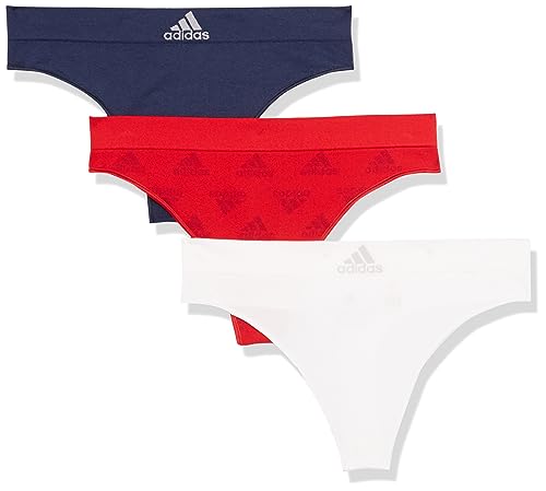 Image of adidas womens Seamless Thong Underwear 3-pack