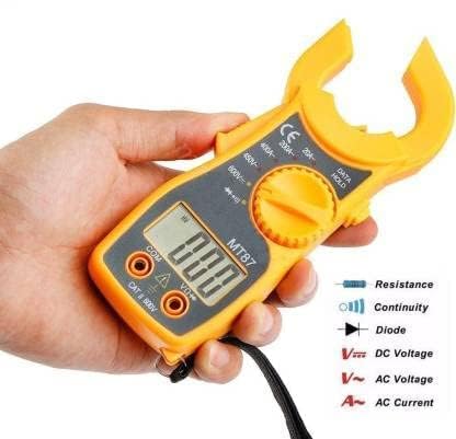 Image of MT-87 Portable LCD Digital Clamp Ampere AC DC Voltage Multi Meter Current OHM Tester (NL-VAC3-57YS)