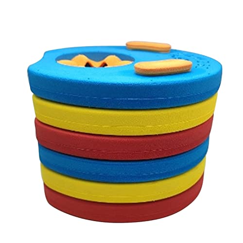 Generic Foam Swim Discs - Detachable Water Floating Sleeves, Foam Swim Discs Arm Bands | Eye Catching Kids Arm Float Discs, Foam Armband Pool Set for Swim Learning Boys Girls Toddlerss, 19 Cm