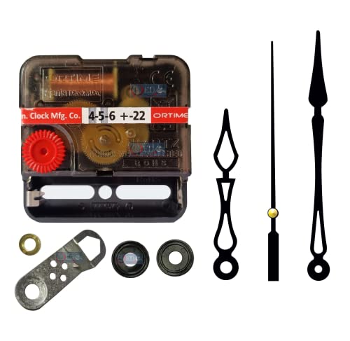Image of KEDAR Ajanta Quartz Ortime Sweep & Silent Movement Machine for Wall Clock with Fancy Needles (Made in India)-S018
