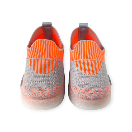 Image of Coolz Kids Unisex Casual Knitted Shoes with Multicolored LED Lights Blink-7 for 1-4 Years Boys and Girls