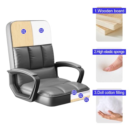 Chaise d'invité en cuir sans roulettes pour préserver vos sols - 4