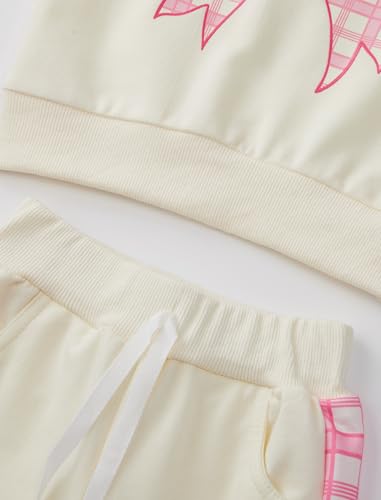 Image of Toddler Baby Boy Girl Clothes with Pockets 2PC Long Sleeve Pullover Sweatshirt and Pants Infant Fall Winter Outfit