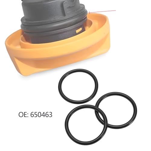 YINETTECH 5 Stück Öleinfülldeckel Dichtung 650463 55582541 Kompatibel mit Opel Astra Vectra Corsa Zafira Agi Öleinfülldeckel Gummiring Kfz-Ersatzzubehör