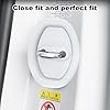 Trochate 4 Pack Car Silicone Door Latch Protective Cover,Shock Absorption Silicone Buffer Pad Anti Collision for Noise Dust Slam Damage Most Vehicles #1