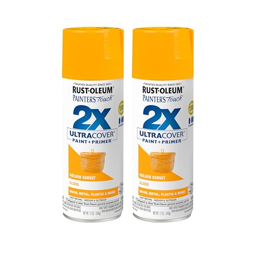 Rust-Oleum Painters Touch 2X Ultra Cover Spray Paint Gloss Golden Sunset
