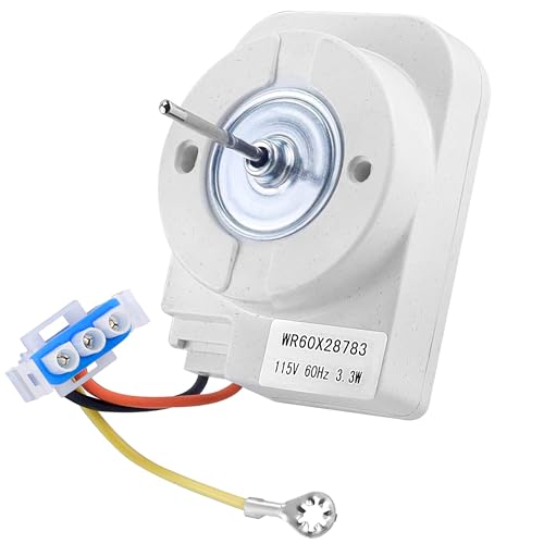 Upgraded WR60X31522 WR60X28783 Refrigerator Evaporator Fan Motor Compatible with Hot-Point G-e Refrigerator Replace WR60X10138 WR60X23584 WR60X27646 WR60X28784 etc -1 Year Warranty by Fetechmate