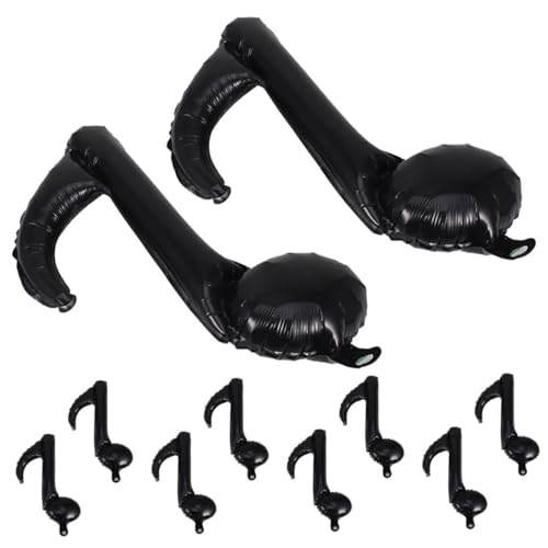 GLSTOY Long-lasting Musical Note Aluminum Foil Balloons 15pcs for Concert Decor Birthday Celebrations -  O015GV1310U9SU3