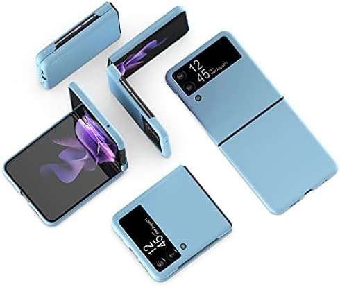 Foluu for Samsung Galaxy Z Flip 3 Case, Galaxy Z Flip 3 Slim Phone Case, Premium Thin Full Protection Hard PC with Non-Slip Grip Protective Cover for Samsung Galaxy Z Flip 3 5G 2021 (Blue)