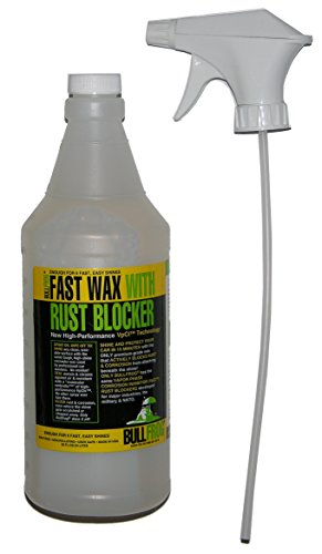 Bullfrog Fast Wax Spray with Rust Blocker Performance VCI Technology. Shines and Protects Your car in Minutes. Fast Wax Will Also Leave a Rust and Corrosion Blocking Finish.