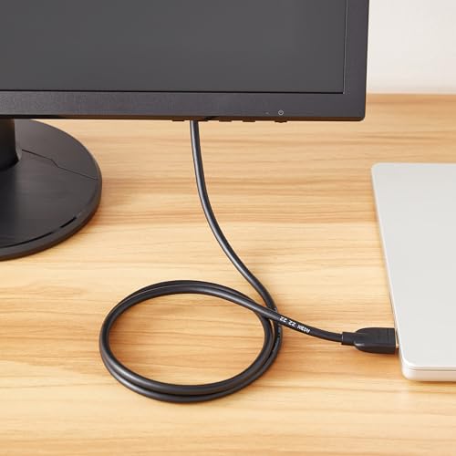 Image of Amazon Basics HDMI-A to DVI (Male) Adapter Cable, Bi-Directional 1080P, Gold-Plated, 3 ft /0.9 m, Pack of 10, Black (Pack of 6)