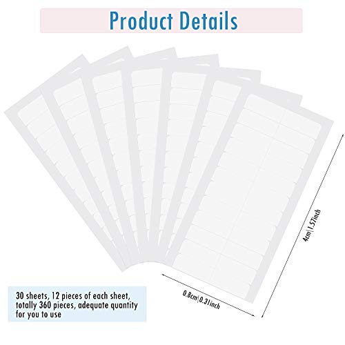 Image of Blulu 360 Pcs Tape in Hair Extension Replacement Tape, White