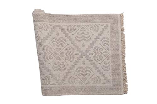 Tappeto sarda ecru 120 x 180 cm, 100% cotone riciclato
