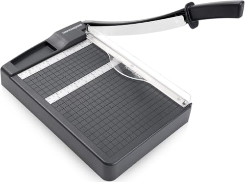 Paper Cutter,Paper Trimmer12' Cutting Length Heavy Duty Guillotine Paper Slicer with Safety Guard and Blade Lock,12 Sheets Capacity,Ideal for Offices,Homes,Printing Shops,Photo Studios