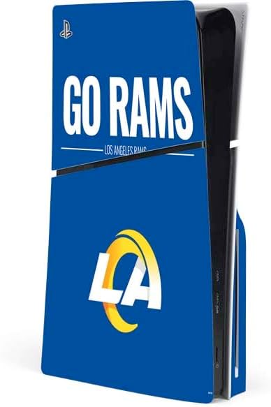 Skinit Decal Gaming Skin Compatible with PS5 Slim Disk Console - Officially Licensed NFL Los Angeles Rams Design