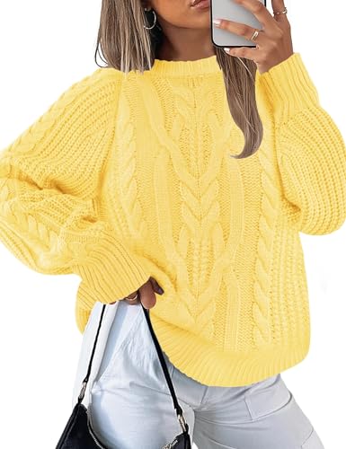LOMON Oversized Sweaters for Women Fall Winter...