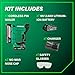 Metabo HPT 18V MultiVolt Cordless Compact Pin Nailer Kit, 23 Gauge Nailer with Power Tool 2.0Ah Lithium Ion Battery, Drives 5/8