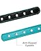 Vcalabashor Custom Leather Collar,Personalized Engraved Dog Collar with Stainless Steel On Collar Nameplate,Teal Blue