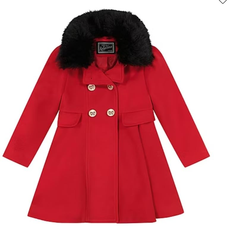 Rothschild Big Girls Princess Coat Scarlet Red 10/12, M
