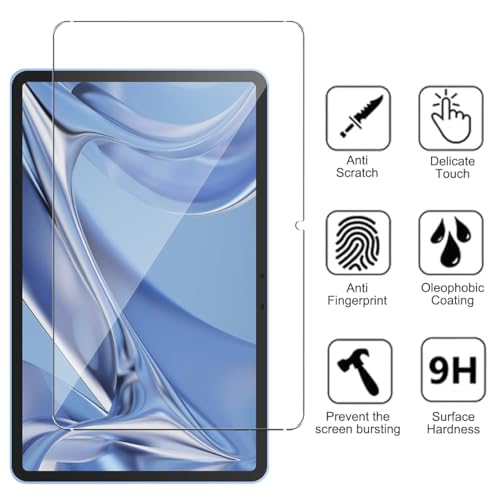 2 Pack Screen Protector for DOOGEE T20 Ultra 12 inch, 9H Toughness Premium Shatterproof Scratch-Resistant Anti-Fingerprint No-Bubble HD Ultra Clear Tempered Glass Screen Protector