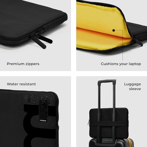 Mokobara The Em Laptop Sleeve Compatible with 14 & 15.6" inch Laptop, MacBook & Notebook | Padded Laptop Compartment with Luggage Sleeve (14 Inch,... - Image 5