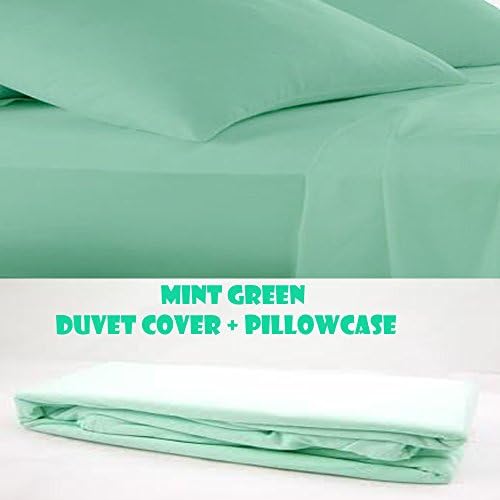 2 Piece Bedding Set Pillowcase+Duvet Cover for Baby Toddler to fit Cot/Cot Bed (120cm x 150cm, White)